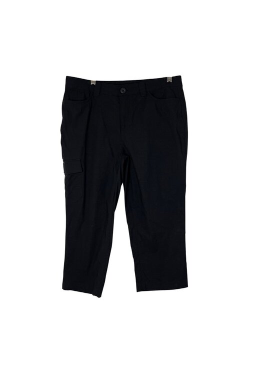 Eddie Bauer Pants - Eddie Bauer Womens 8 Black Cargo Capri Pants Outdoor Hiking Casual Stretch